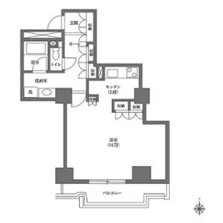 文京グリーンコートビュータワー本駒込【11階】の間取り