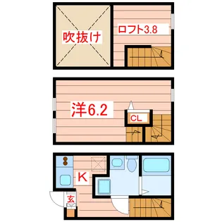 クローシェ泉中央の間取り