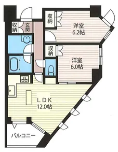 エスティメゾン北新宿【3階】の間取り