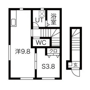 ル メイユール尼沼C棟【2階】の間取り