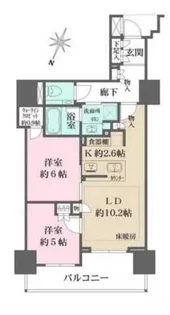 ザ・パークハウス市ヶ谷【9階】の間取り