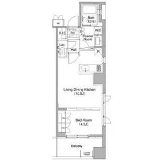 コンフォリア東池袋WEST【7階】の間取り