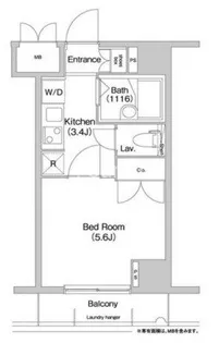 コンフォリア芝浦キャナル【2階】の間取り