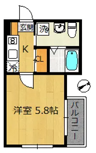 Alivio西船橋【2階】の間取り