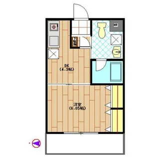 ラ・グラース厚木駅前【2階】の間取り