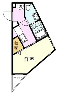 フラットK【2階】の間取り