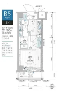 メインステージ武蔵小杉【2階】の間取り