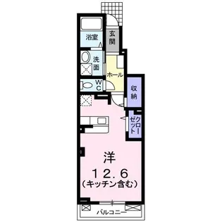 ラペ・ドヌール【1階】の間取り