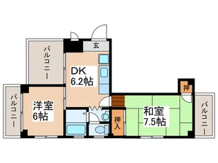 エステート立石【3階】の間取り