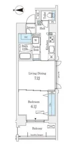 アーバンプレミア秋葉原【13階】の間取り