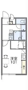 レオパレスコンタディーノ オカザキ【1階】の間取り