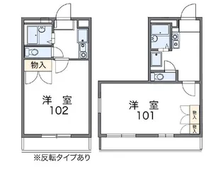 レオパレスサクラ【1階】の間取り