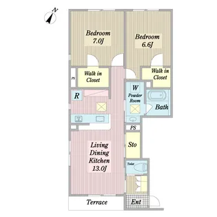 Mother Terrace【1階】の間取り