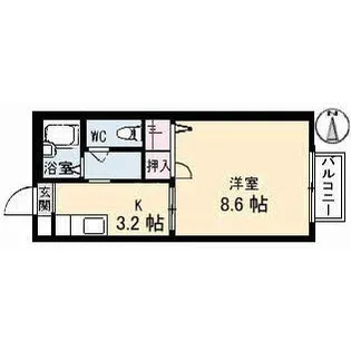 コーポ南吉方の間取り