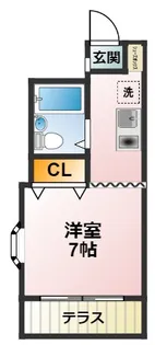 スカイコート【1階】の間取り