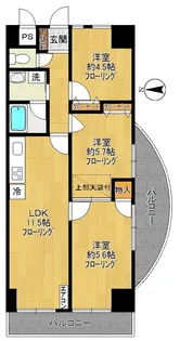 メゾンドシャングリラA棟【8階】の間取り