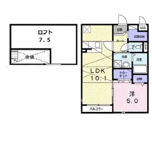 ライゼ諸福【2階】の間取り