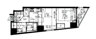 ミライズ横濱桜木町レジデンス【8階】の間取り