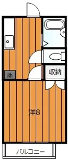 ラッシュ ウエスト【1階】の間取り