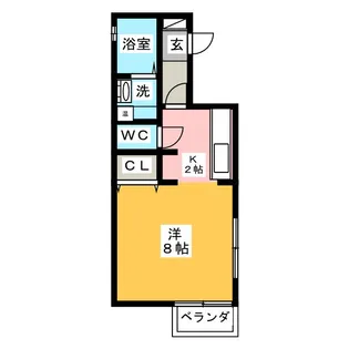 MEU CASA【2階】の間取り