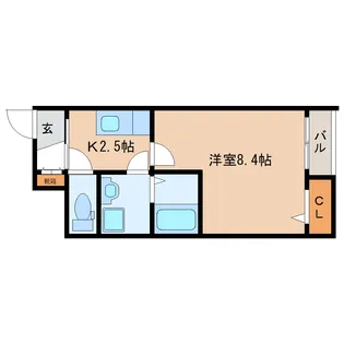 Tブリッジ船岡【1階】の間取り