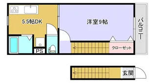 さくらハイツ【2階】の間取り