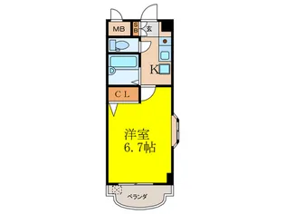 ノルデンハイム上新庄II【2階】の間取り
