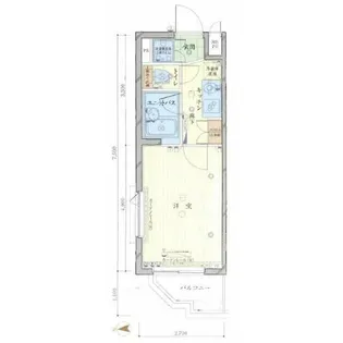 ルーブル中野富士見町参番館【4階】の間取り