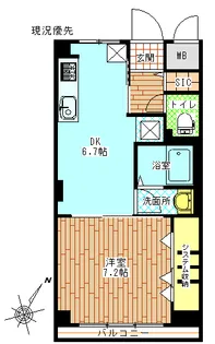 西荻三枝ハイツ【2階】の間取り