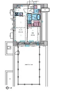 GENOVIA四谷三丁目greenveil【4階】の間取り