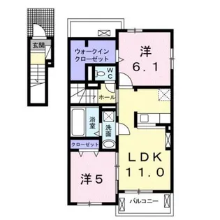 アベニール【2階】の間取り