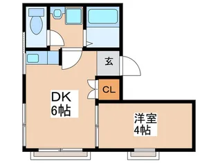片山ハイツ【2階】の間取り