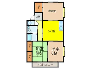 アーバンハウスA【2階】の間取り