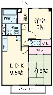 レジデンス清水山【2階】の間取り