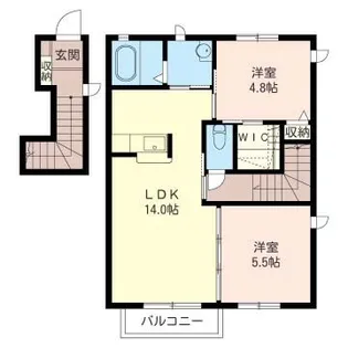 ケマールA【2階】の間取り