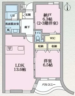 バンレーラ鷹番【1階】の間取り