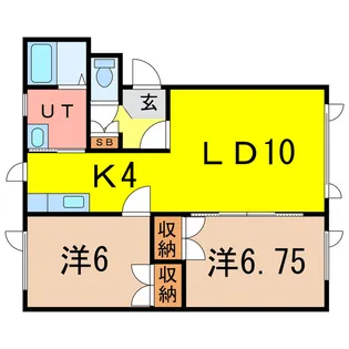レスポワールベル【1階】の間取り