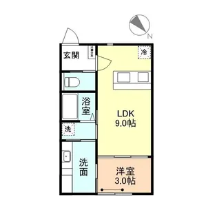 One leaf clover【1階】の間取り