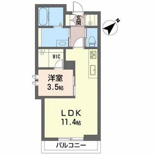 シャーメゾンエステティカ【1階】の間取り