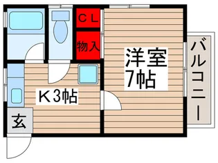 サニーハイツ【2階】の間取り