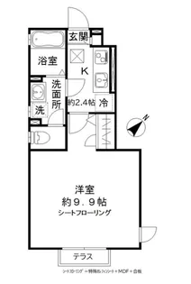 ソリス中目黒【1階】の間取り