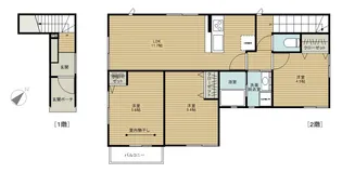 イズシャルム【1階】の間取り