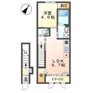 glorious【2階】の間取り