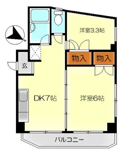 白島2NDビル【2階】の間取り