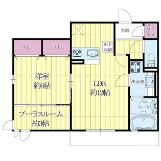 セジュール エピ【1階】の間取り