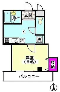 アネックスナカジマ【2階】の間取り