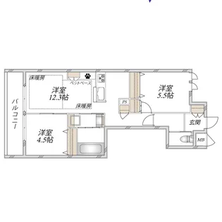 ラ セーヌ【2階】の間取り