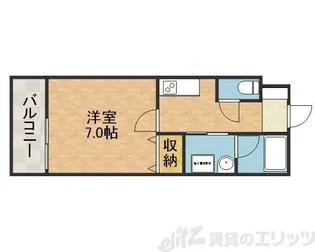 ウェルスクエア高槻【1階】の間取り