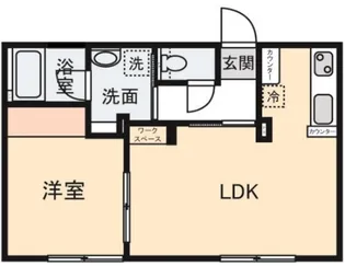シティハイム ユーカリ【1階】の間取り