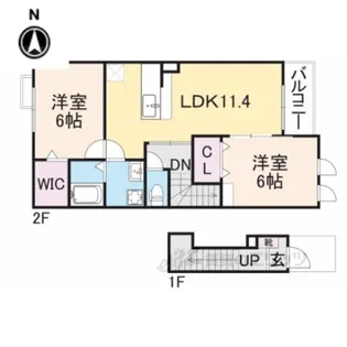 ノイ・エルンテ【2階】の間取り